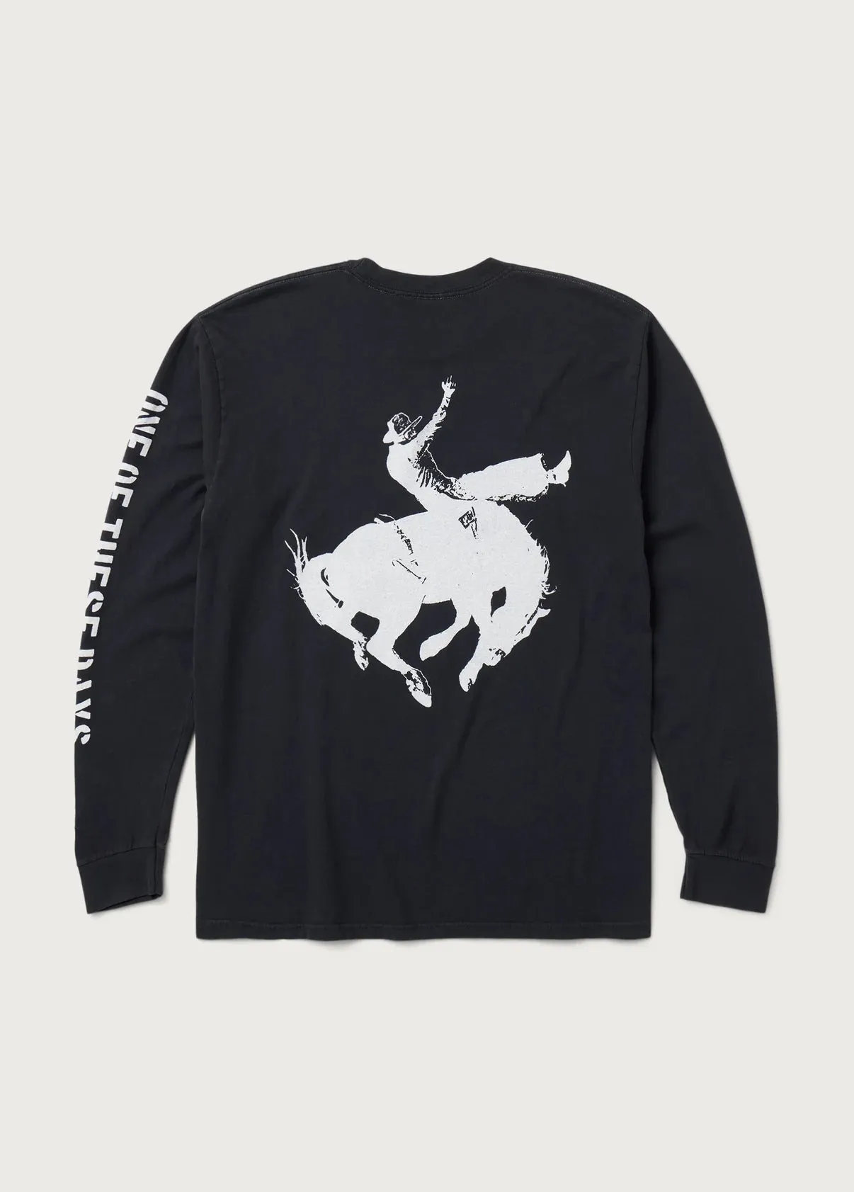One of These Days - Fallin' Rain Longsleeve Washed Black