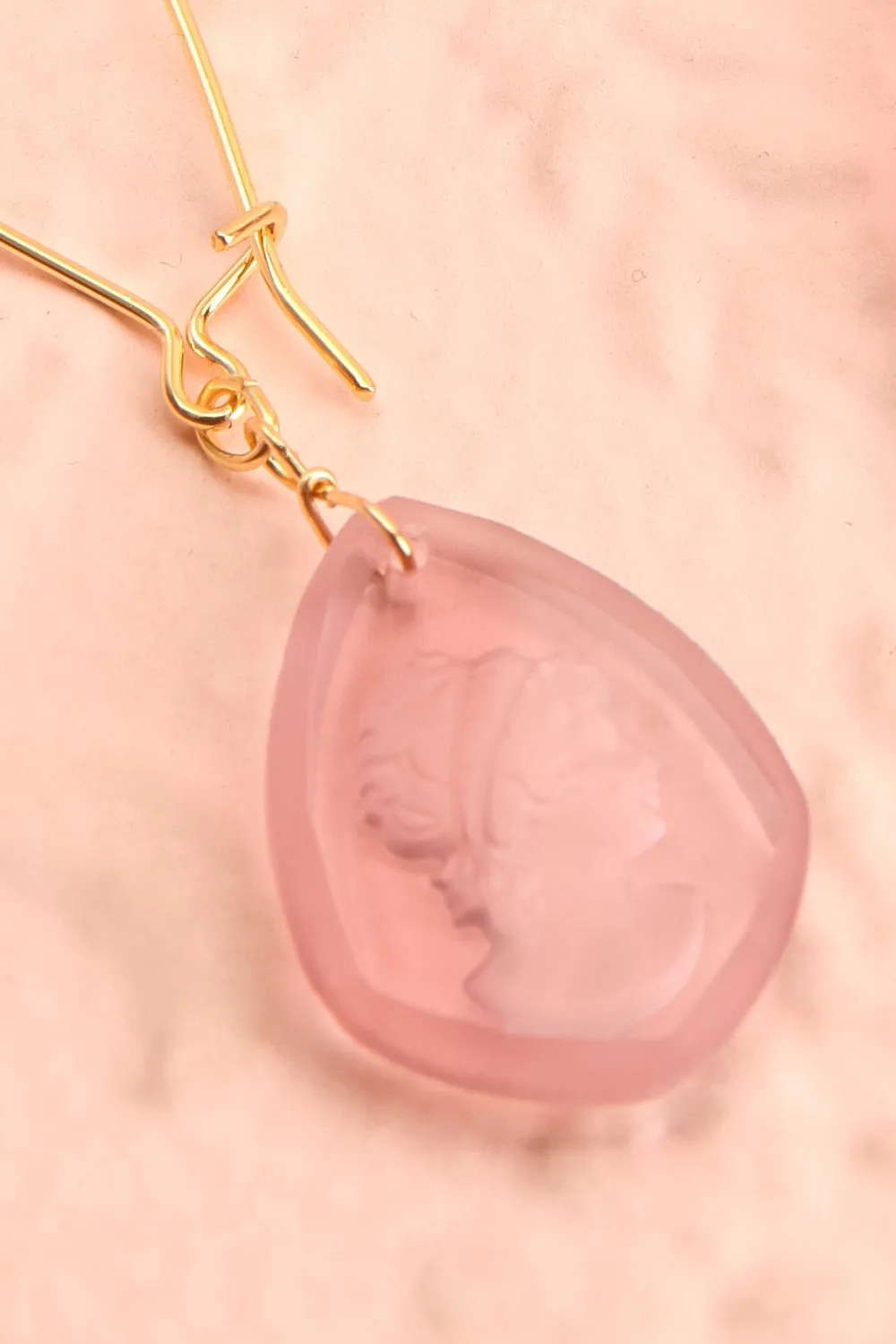 Palmyre Mauve | Pendant Earrings