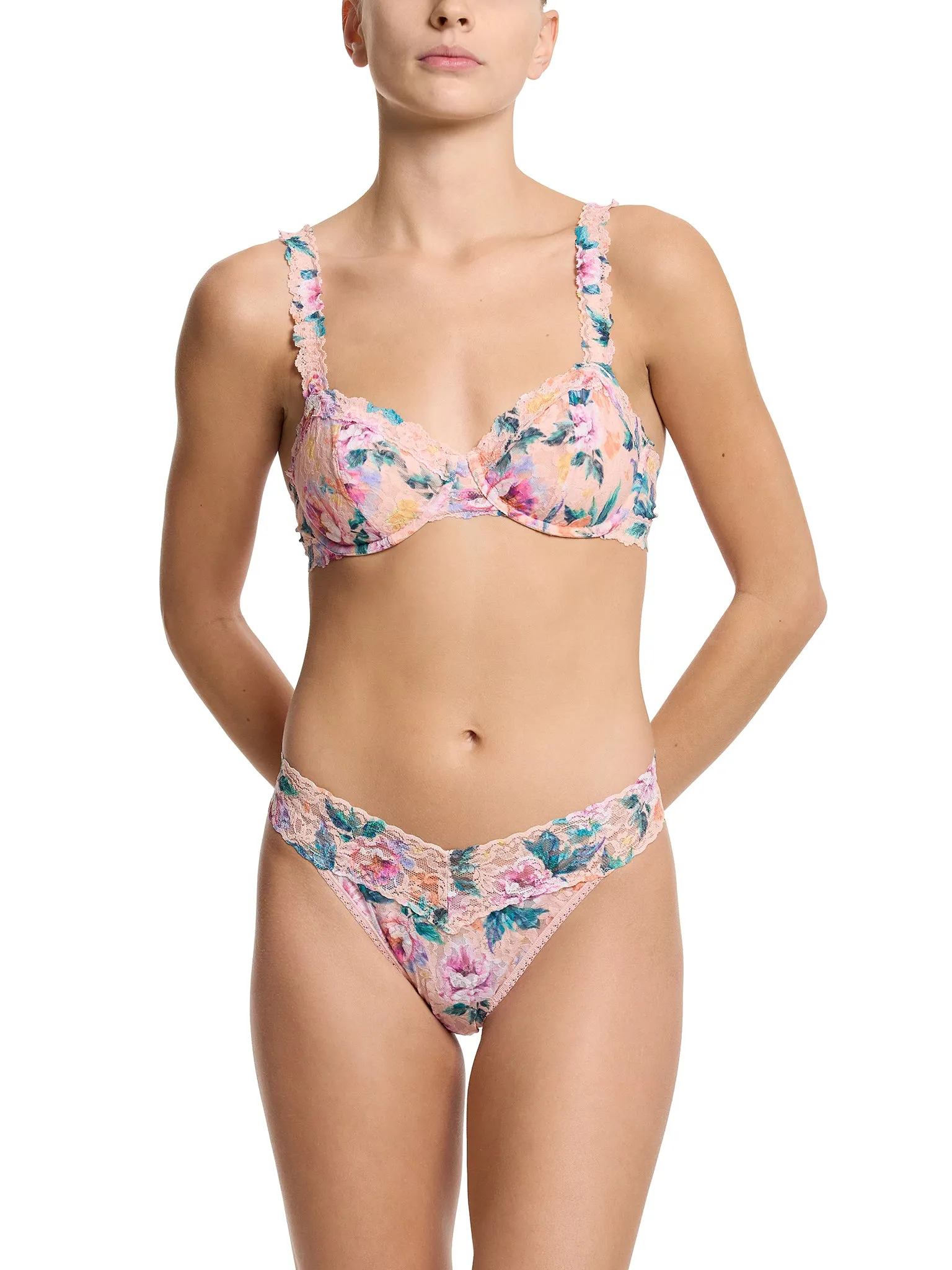 Printed Signature Lace® Balconette Buy Myself Flowers