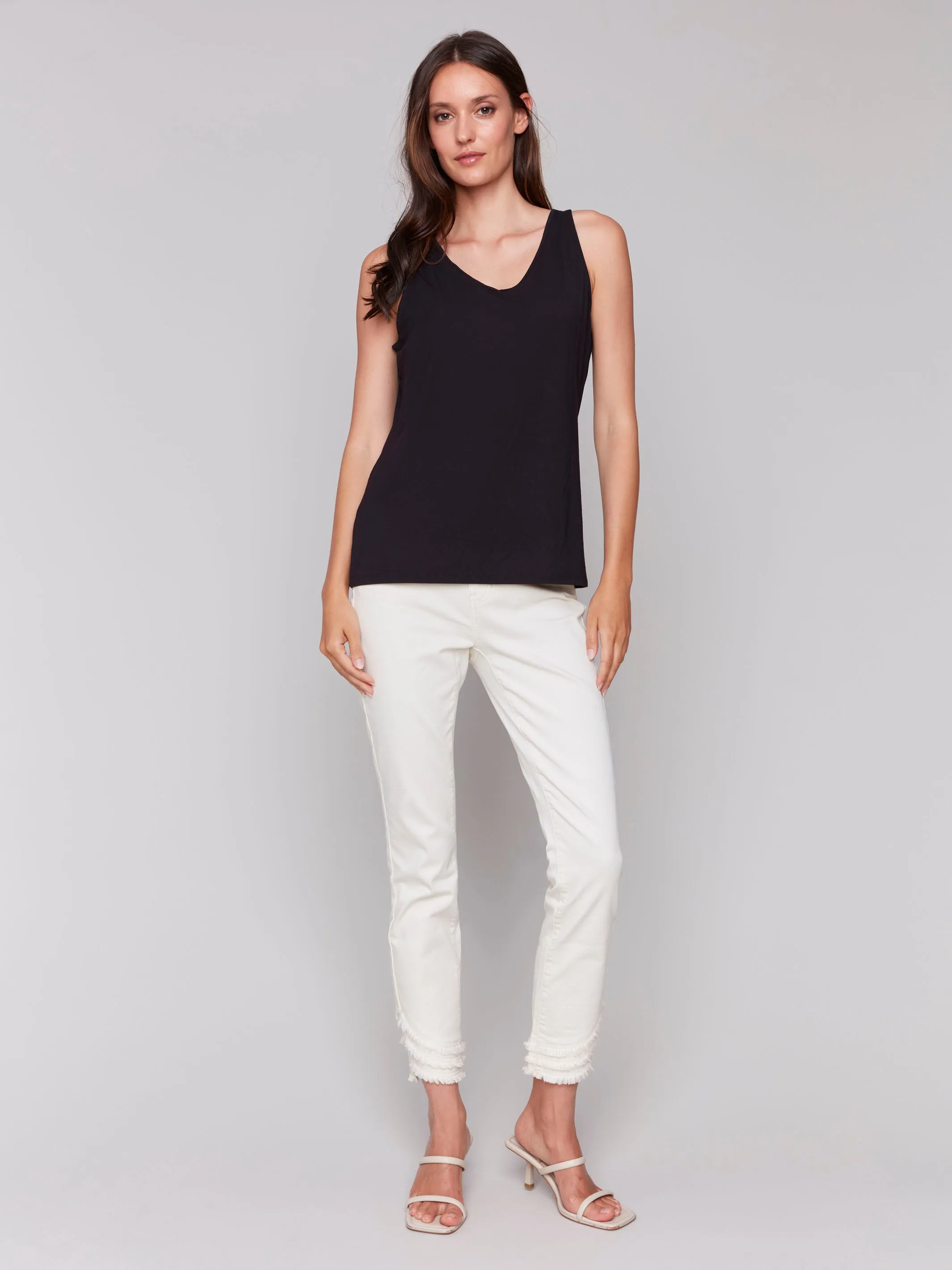 Reversible Bamboo Cami - Black