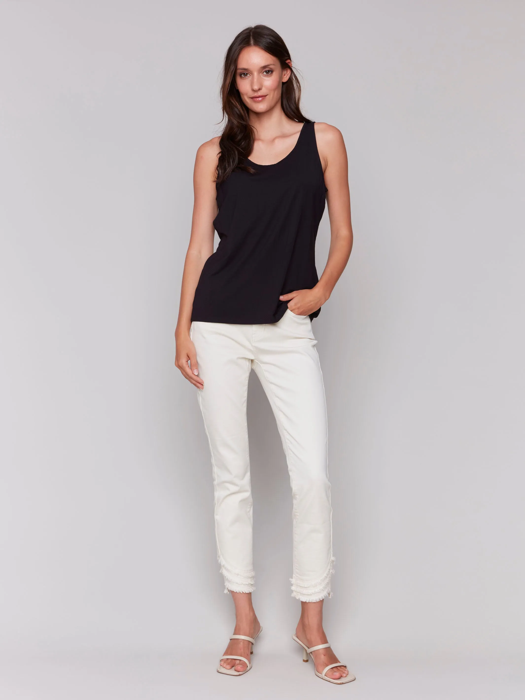 Reversible Bamboo Cami - Black
