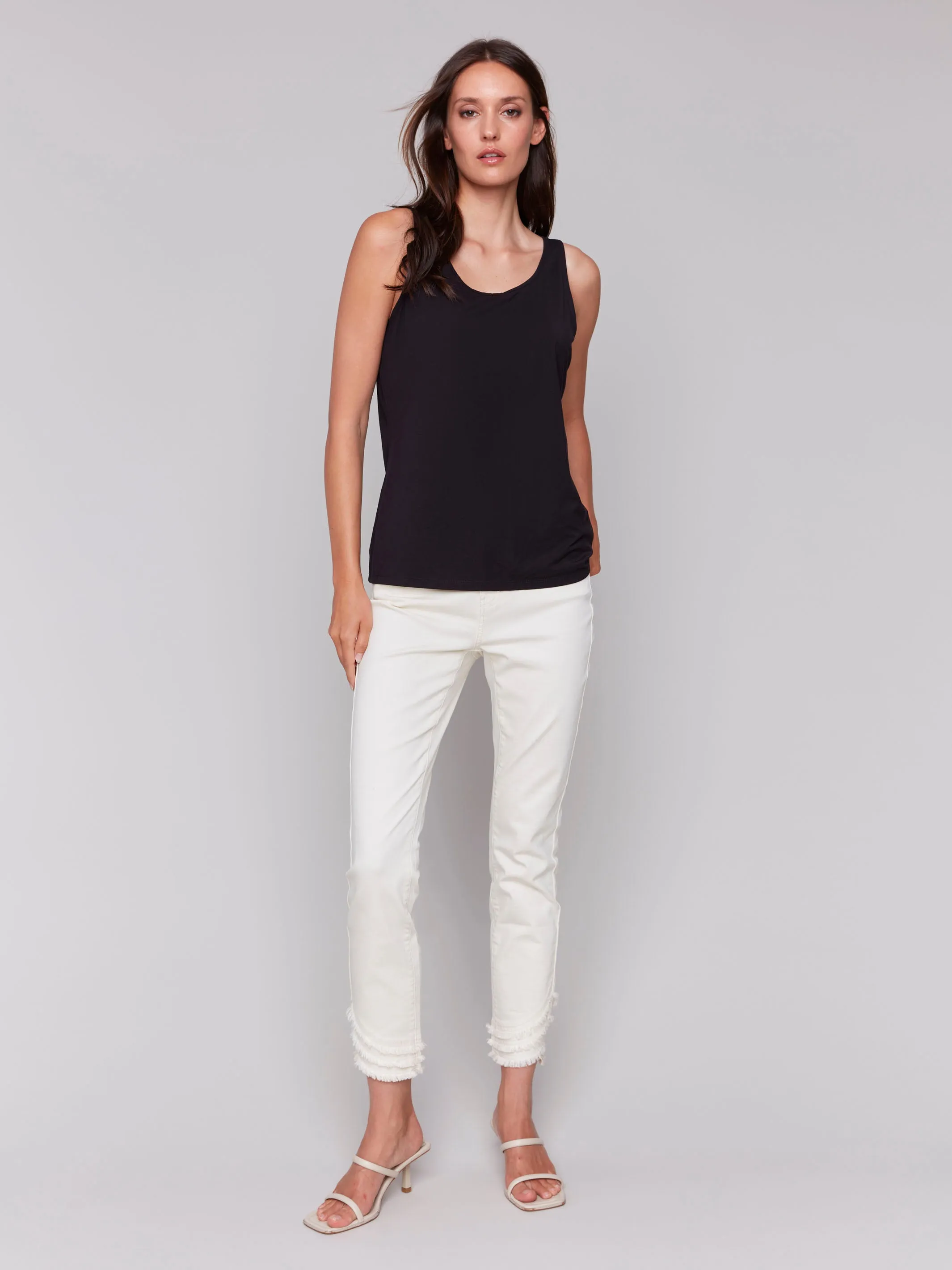 Reversible Bamboo Cami - Black