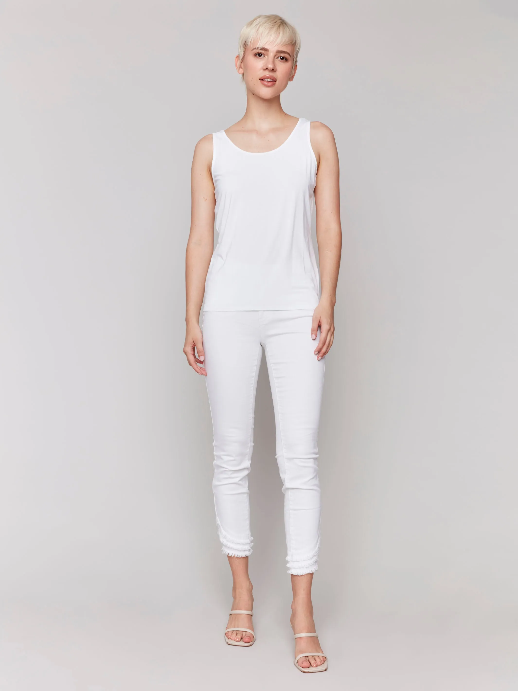 Reversible Bamboo Cami - White