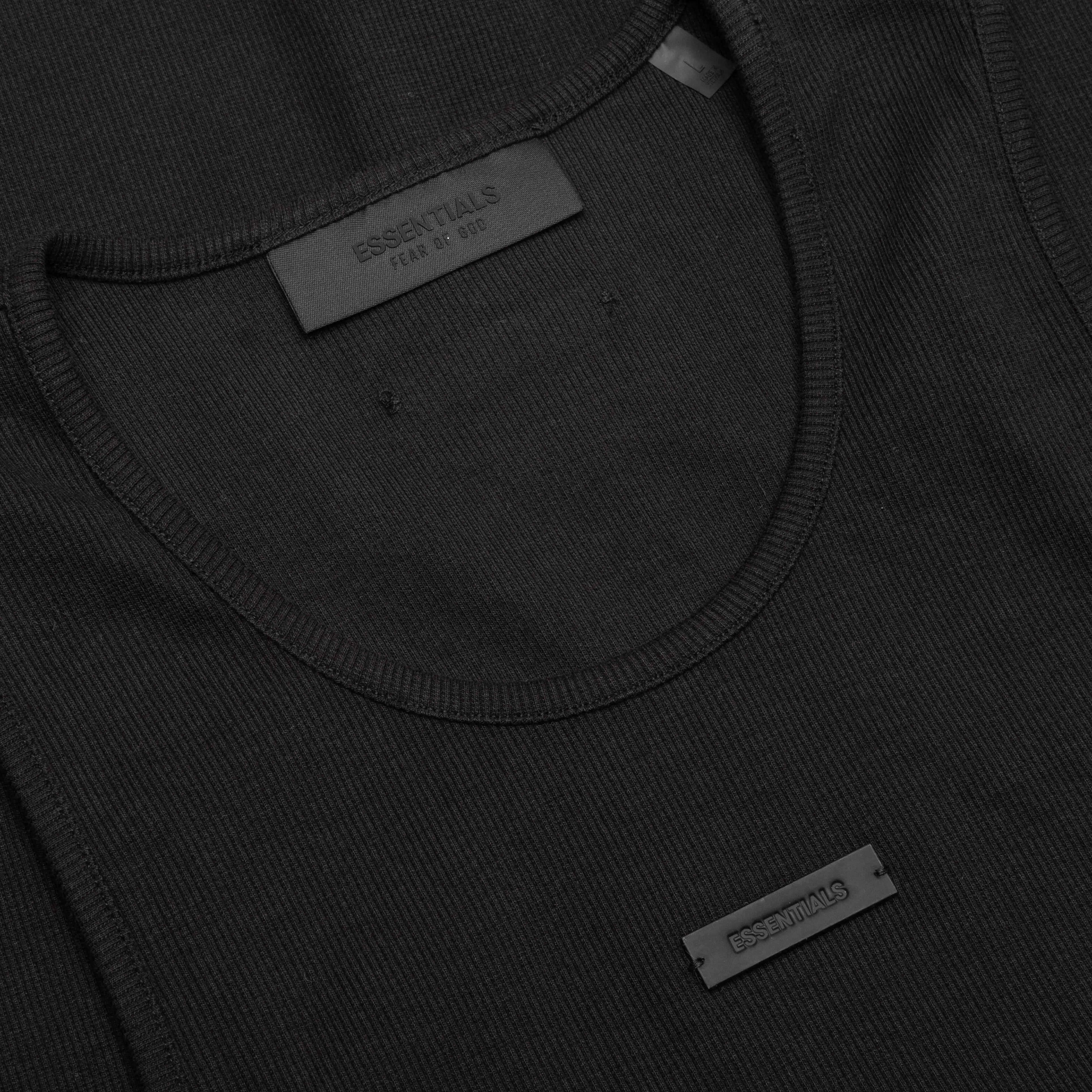 Ribbed Tank - Black