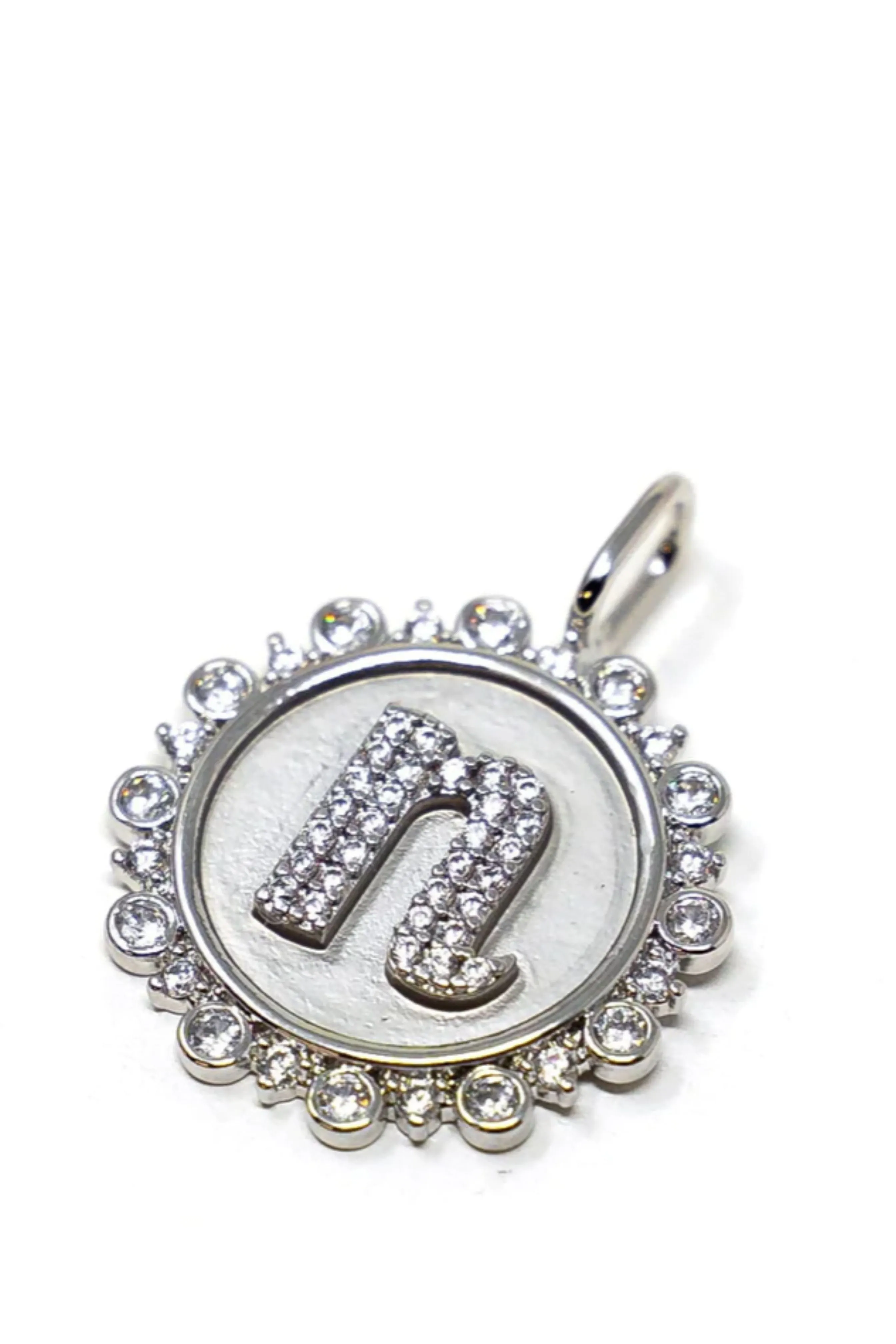 Sis Kiss Vintage Coin Initial Charm