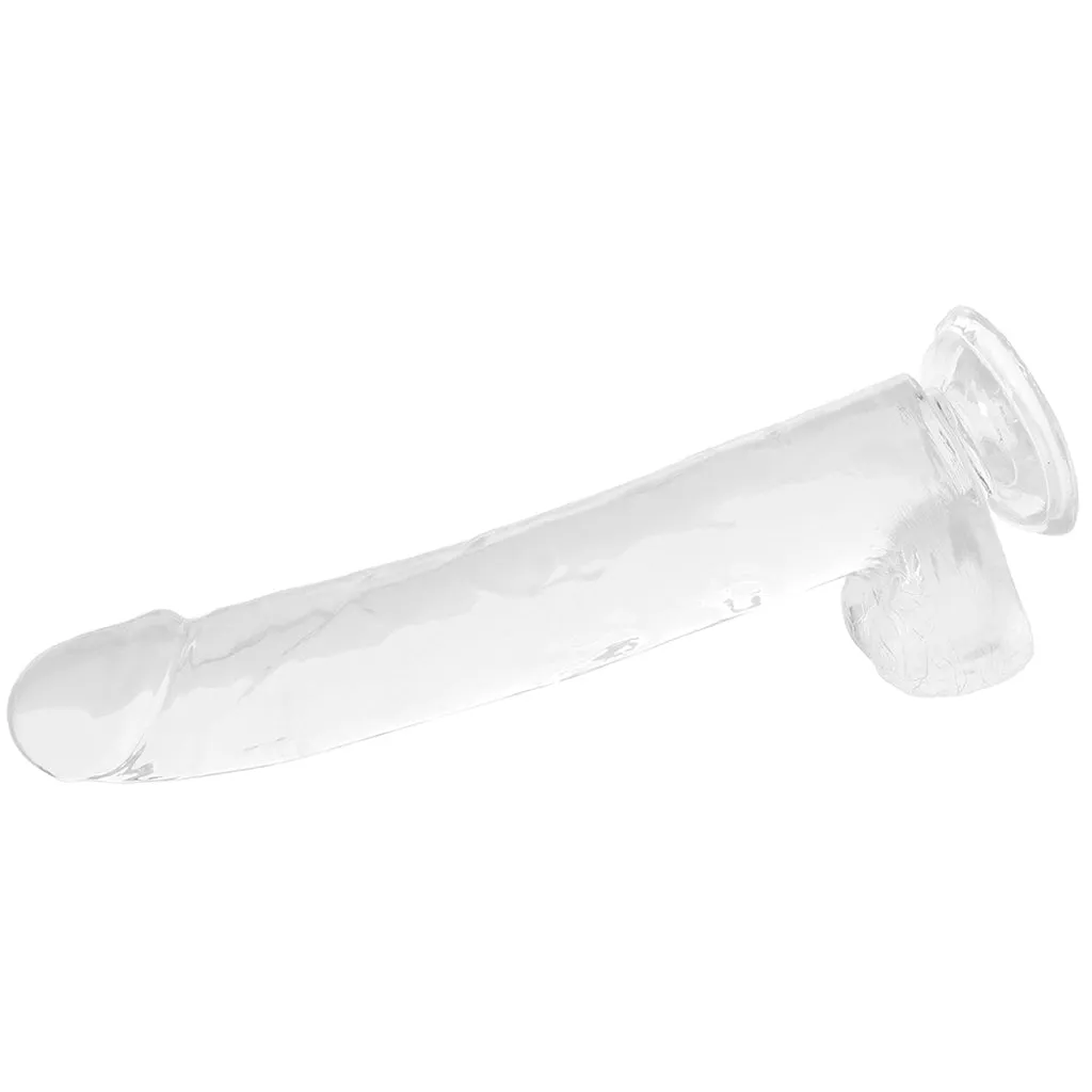 Size Queen 10 Inch Jelly Dildo in Clear