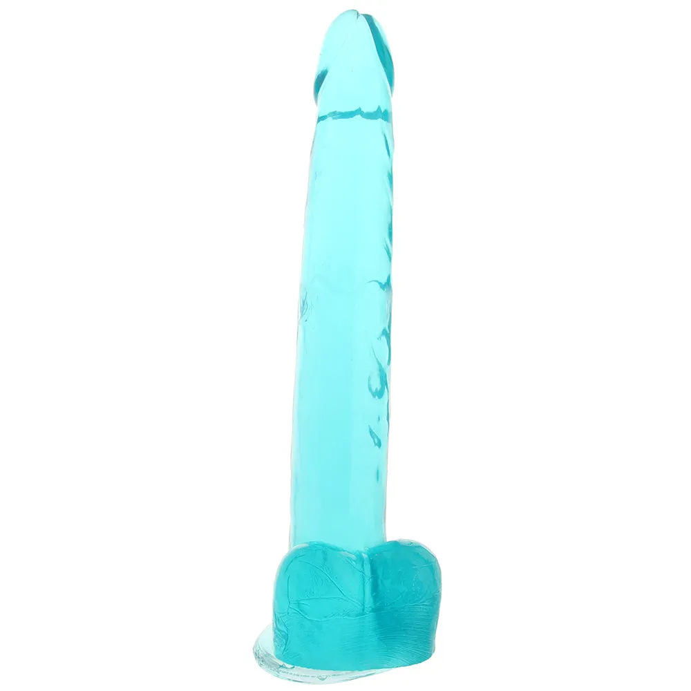 Size Queen 12 Inch Jelly Dildo in Blue