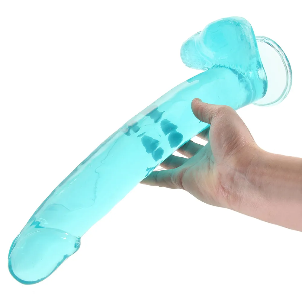 Size Queen 12 Inch Jelly Dildo in Blue