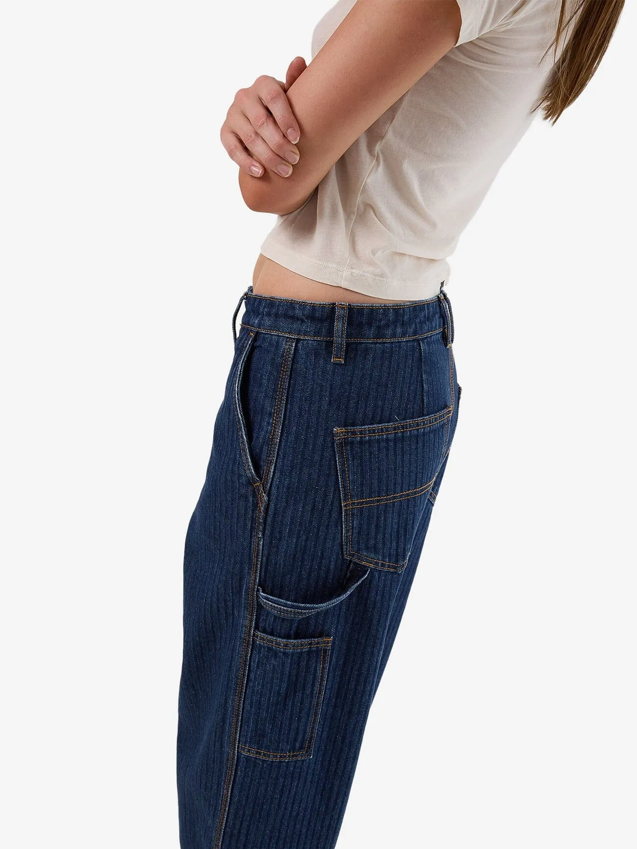 Slouch Carpenter Jean - Rib Rinsed Ink