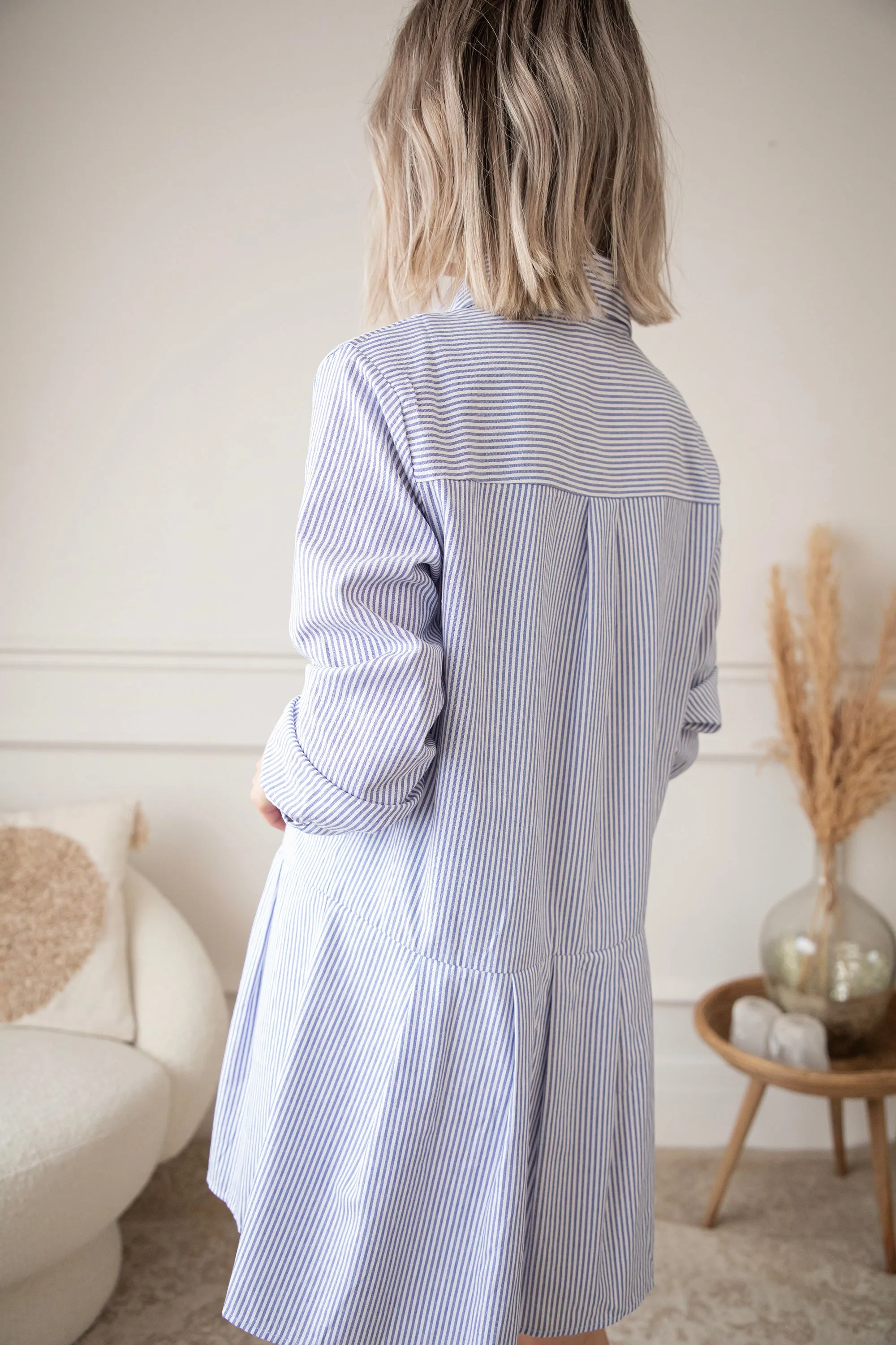 Stripe Affair Blue/White - Jurk