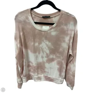Sweater By Final Touch In Tie Dye Print, Size: L