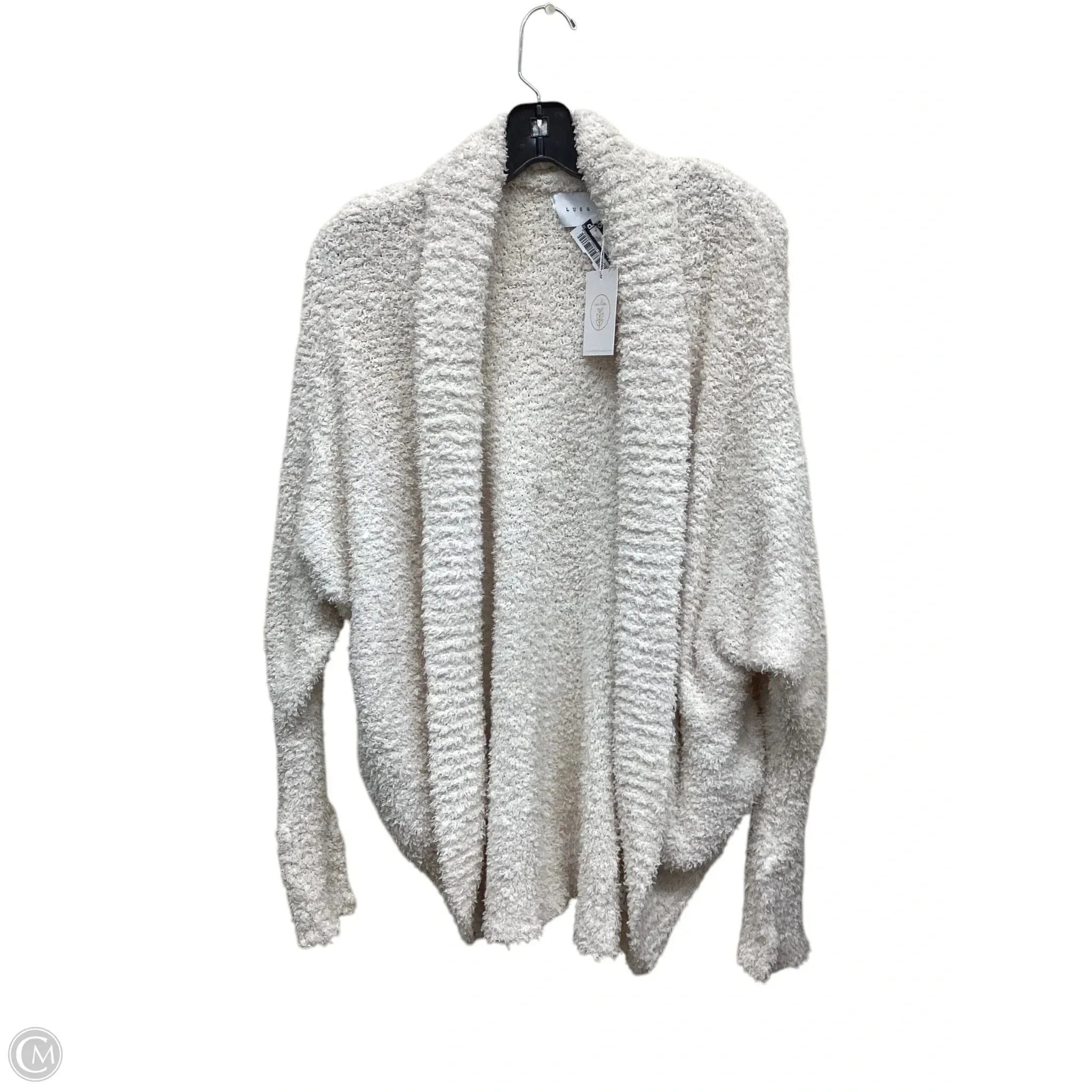 Sweater Cardigan By Lush In White, Size: S