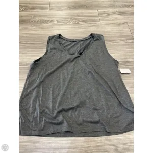 Tank Top By Clothes Mentor In Grey, Size: 2x