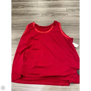 Tank Top By Clothes Mentor In Red, Size: 2x