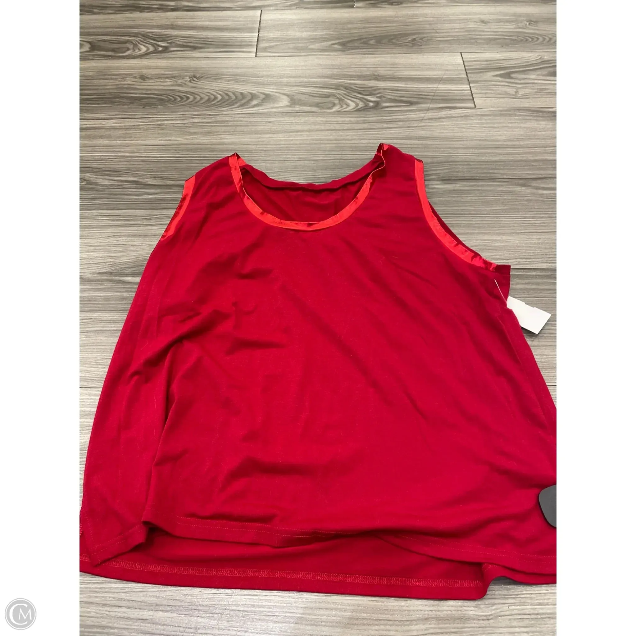 Tank Top By Clothes Mentor In Red, Size: 2x