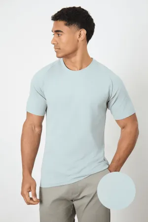 Textured Jersey T-Shirt in Sage