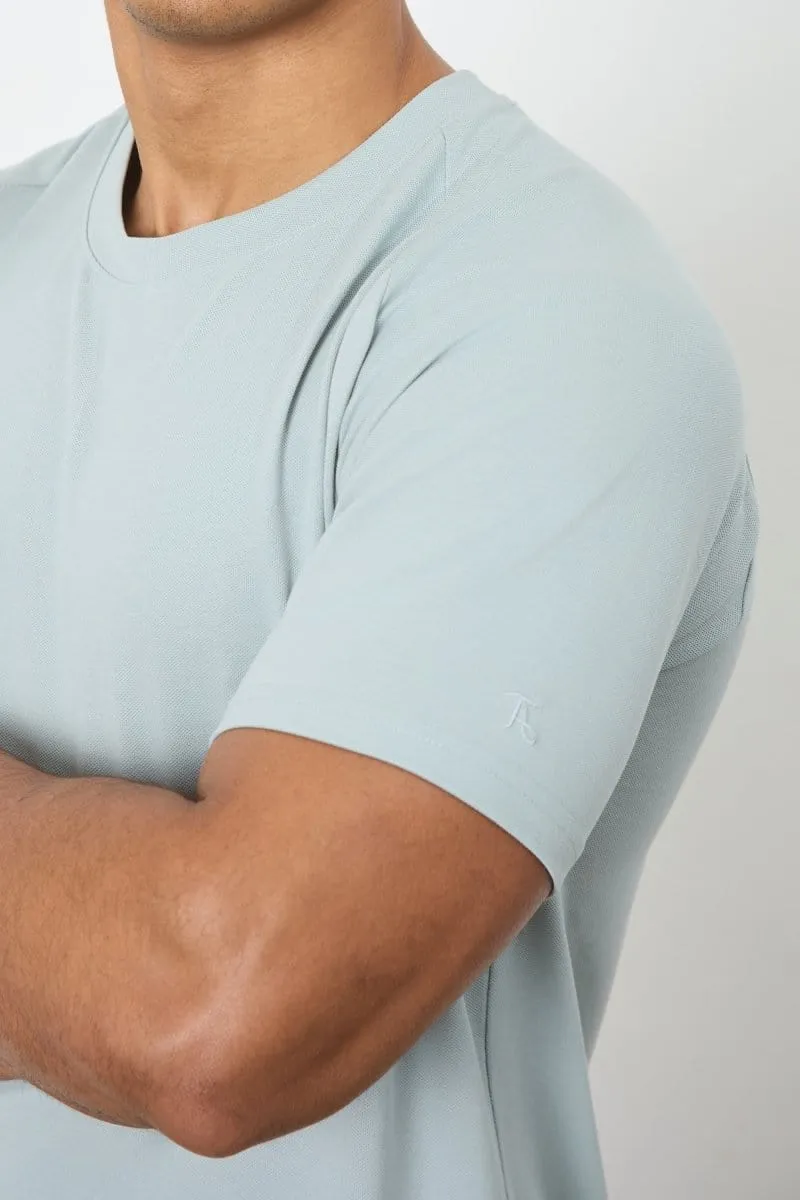 Textured Jersey T-Shirt in Sage