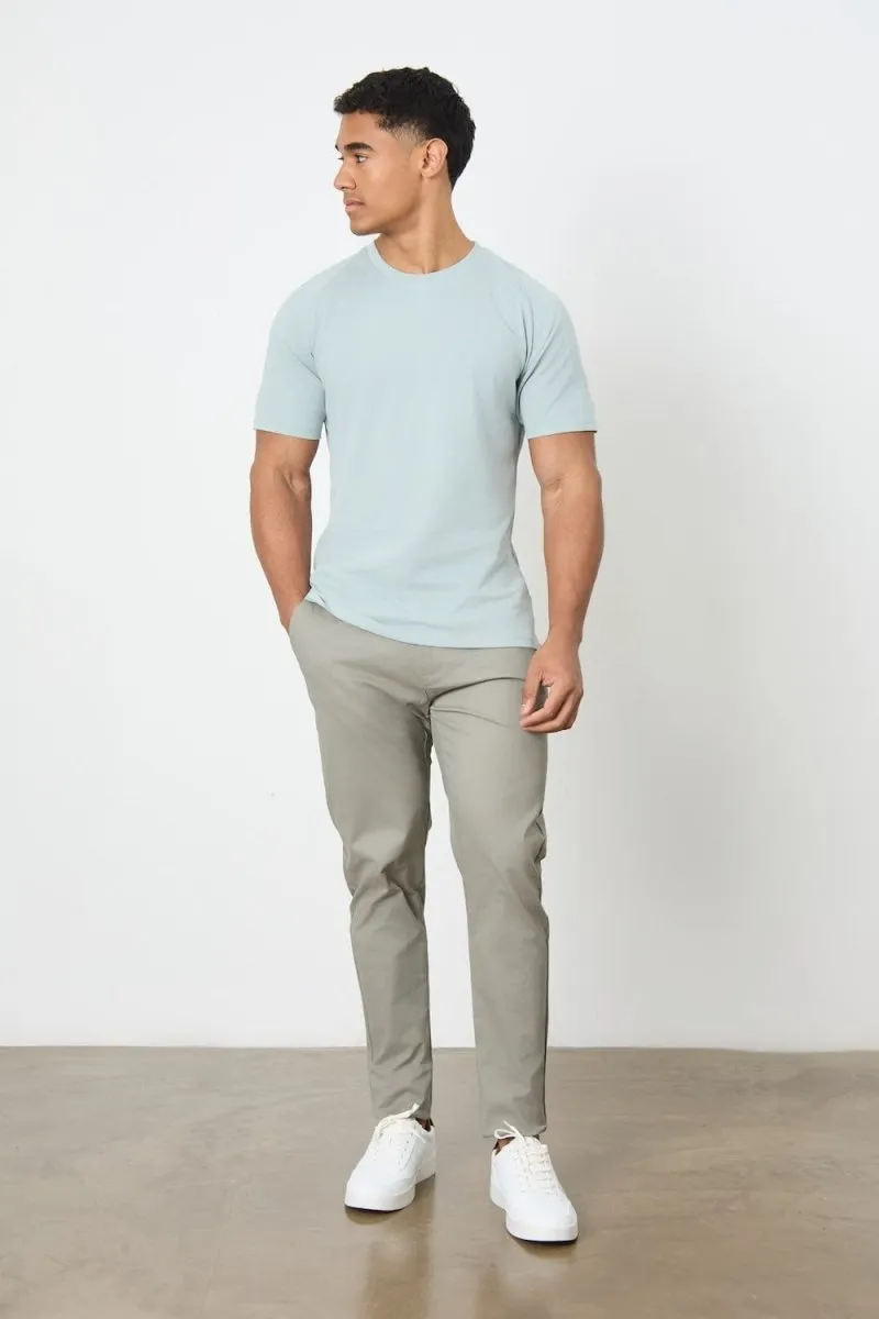 Textured Jersey T-Shirt in Sage