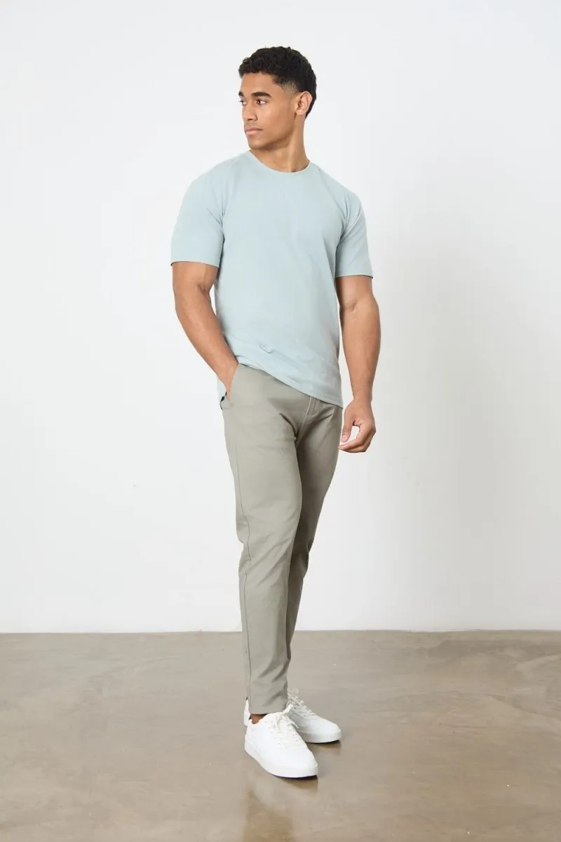 Textured Jersey T-Shirt in Sage