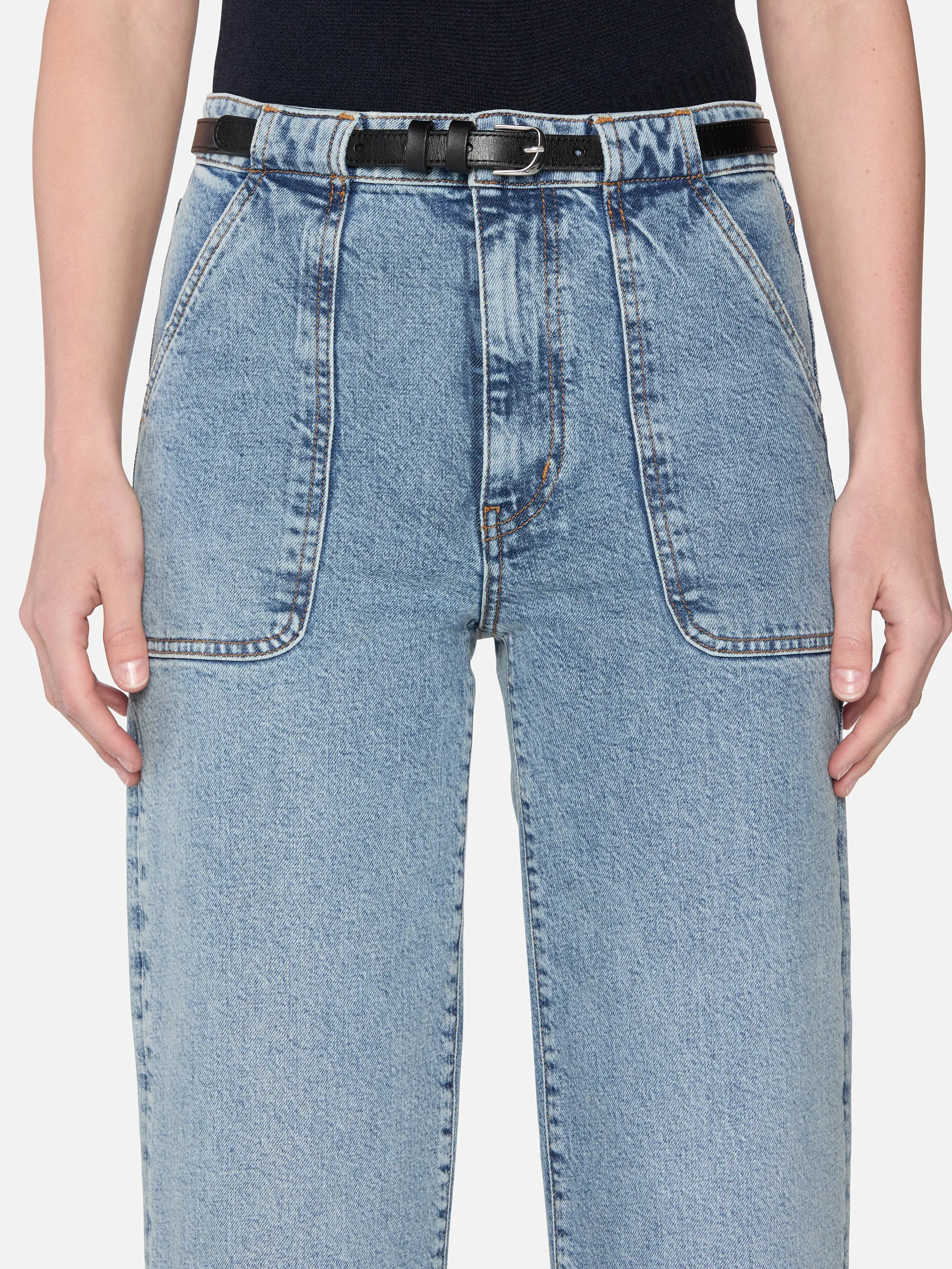 The Modern Pocket Wide Jean -- Charge