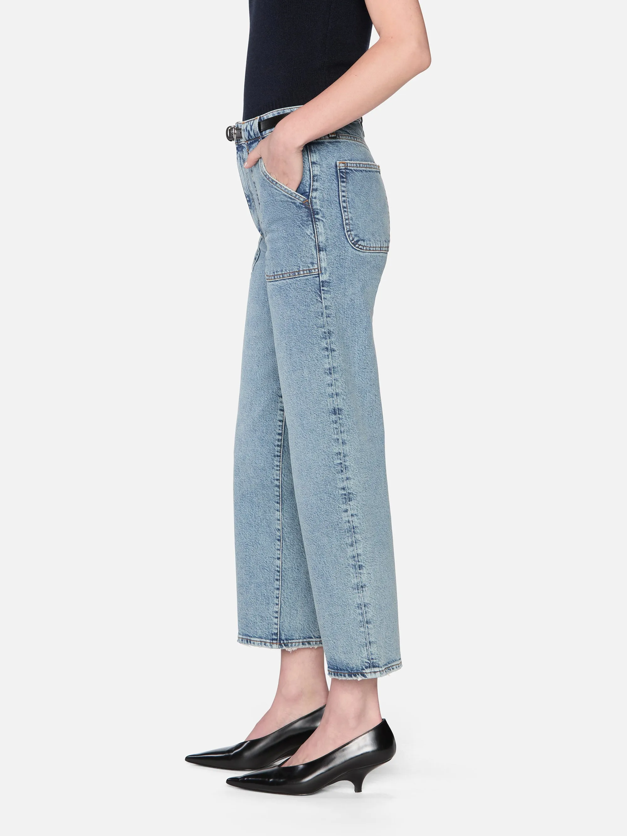 The Modern Pocket Wide Jean -- Charge