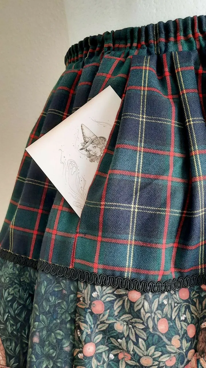 The Orchard Plaid Full Shirring Skirt