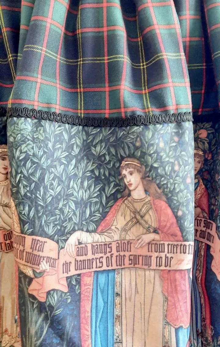 The Orchard Plaid Full Shirring Skirt