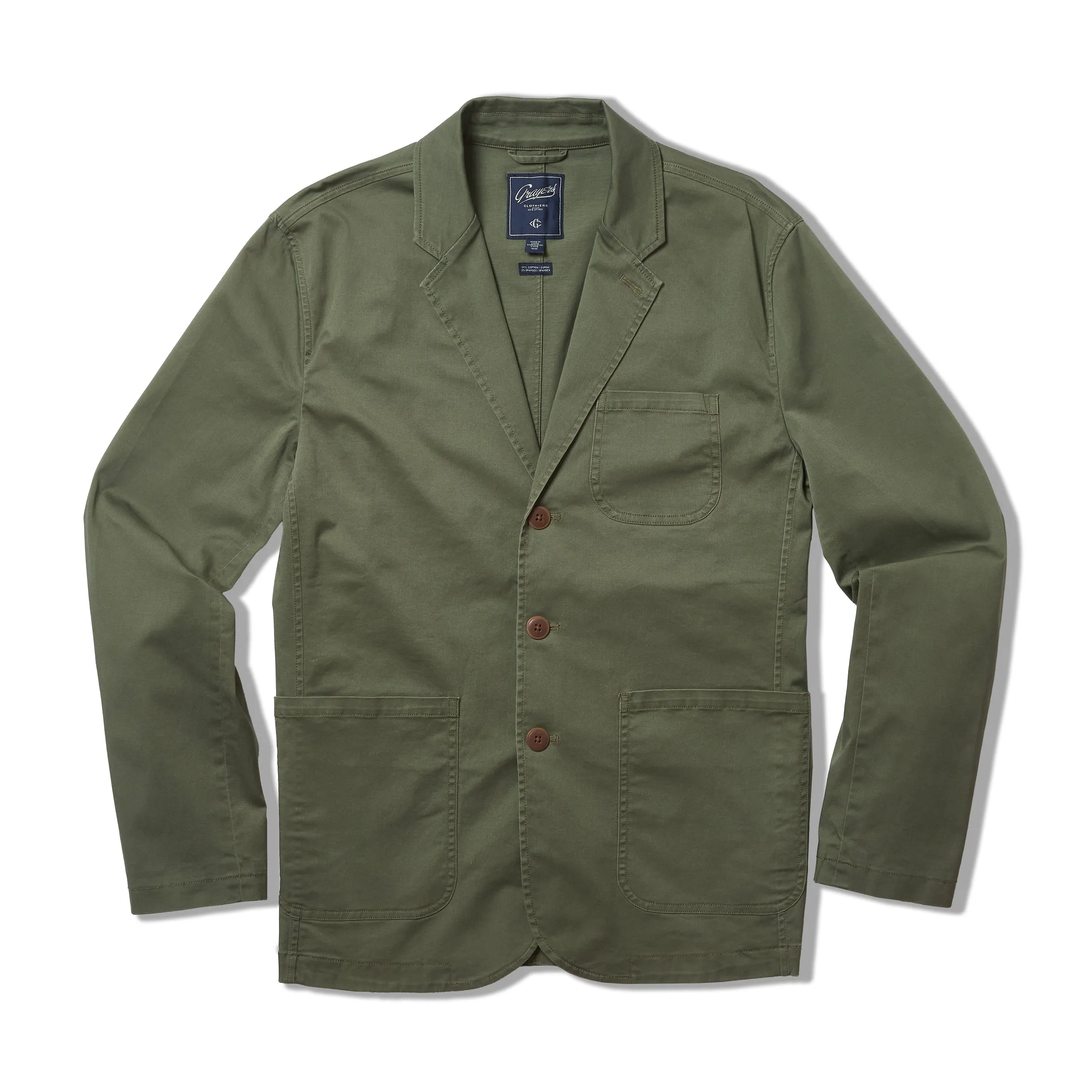 Thompson Flex Stretch Blazer - Olivine