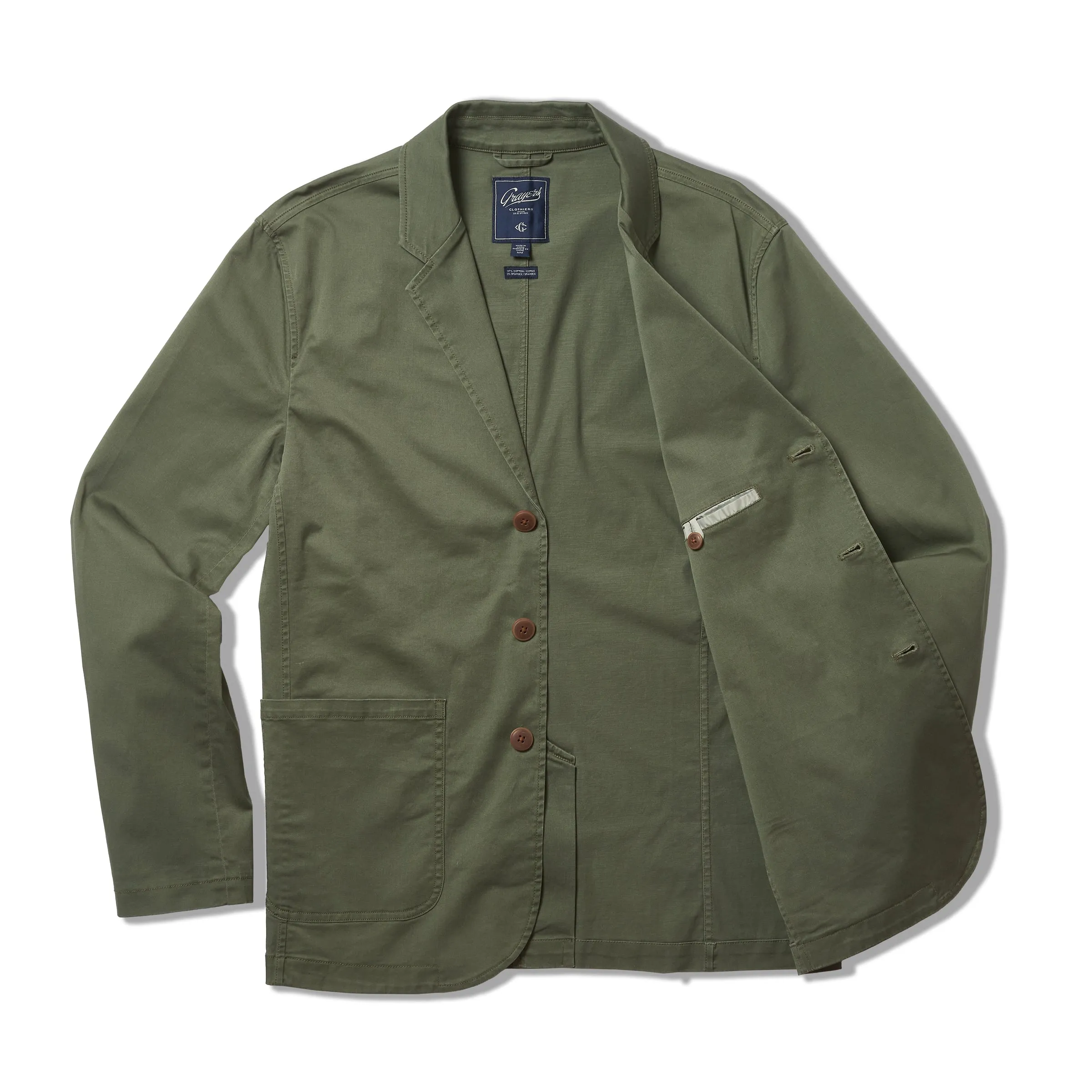 Thompson Flex Stretch Blazer - Olivine