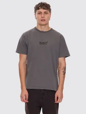 Thrills Workwear Embro Merch Fit Tee - Charcoal Rose