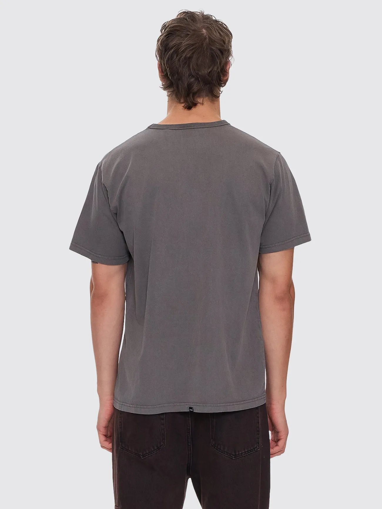Thrills Workwear Embro Merch Fit Tee - Charcoal Rose