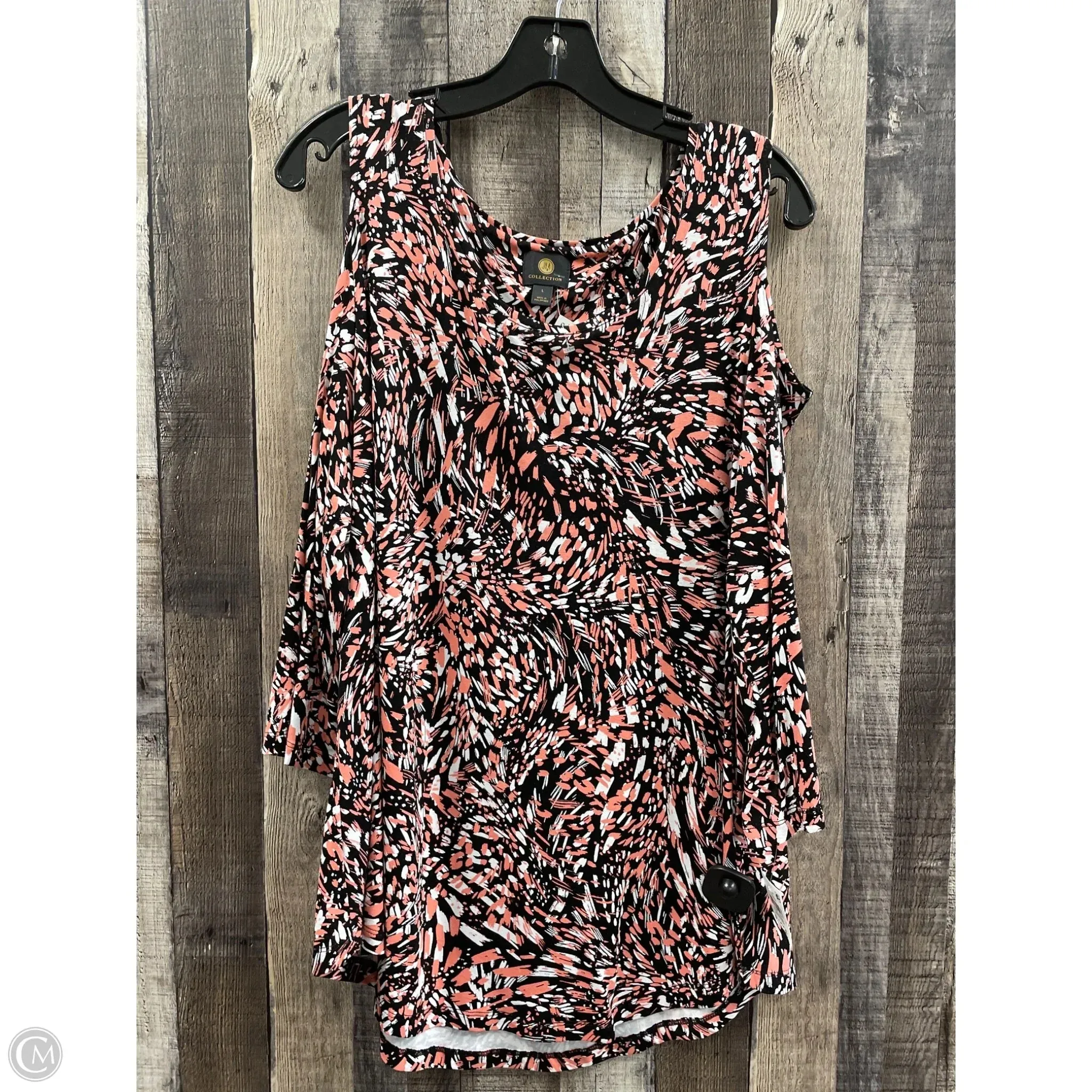 Top 3/4 Sleeve By Jm Collections In Multi-colored, Size: L