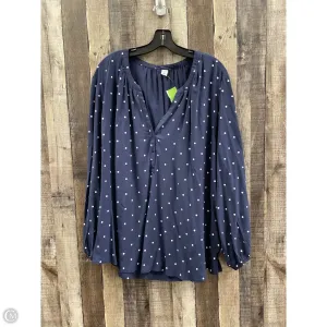 Top Long Sleeve By Old Navy In Polkadot Pattern, Size: Xxl