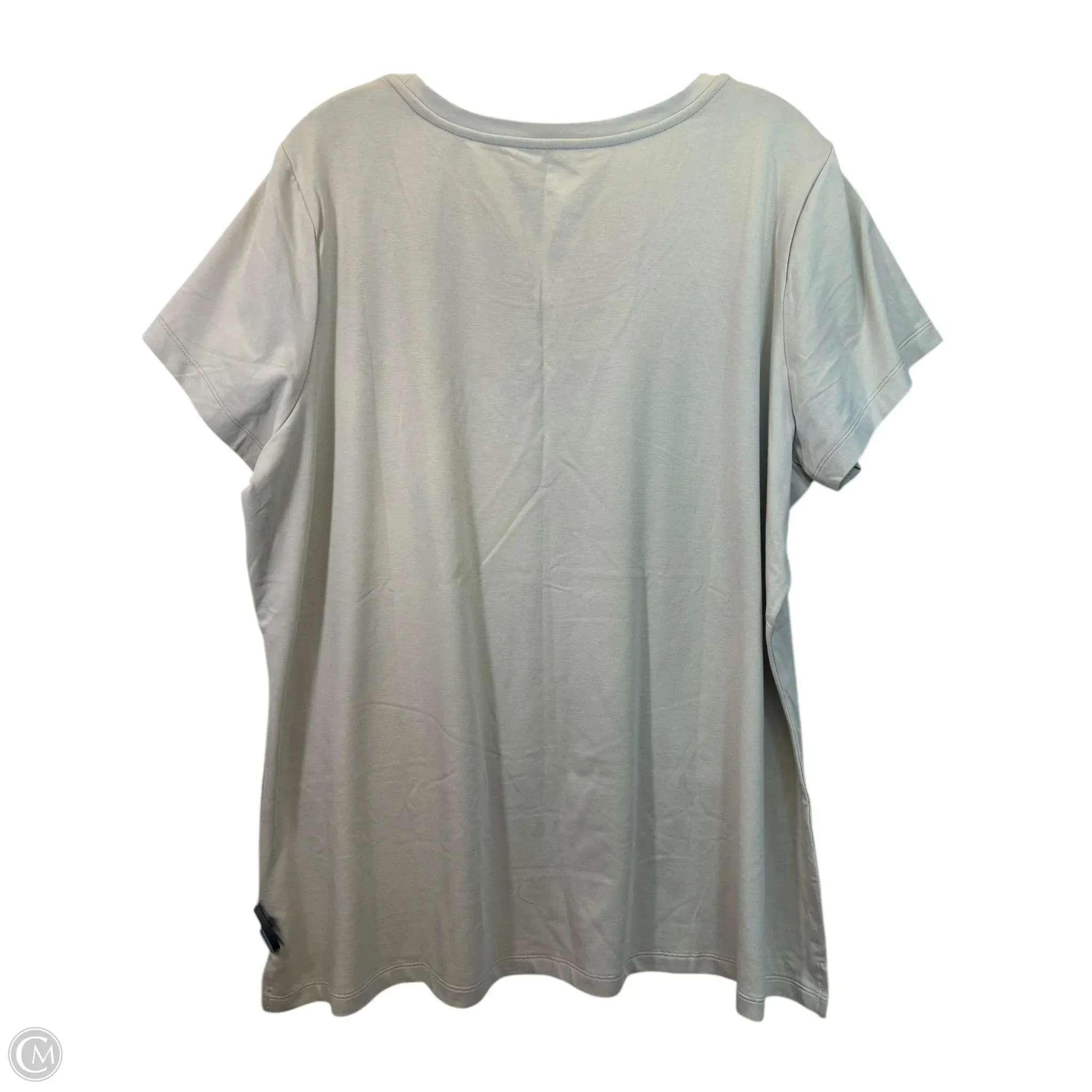 Top Short Sleeve Basic By Belle By Kim Gravel In Beige, Size: Xl