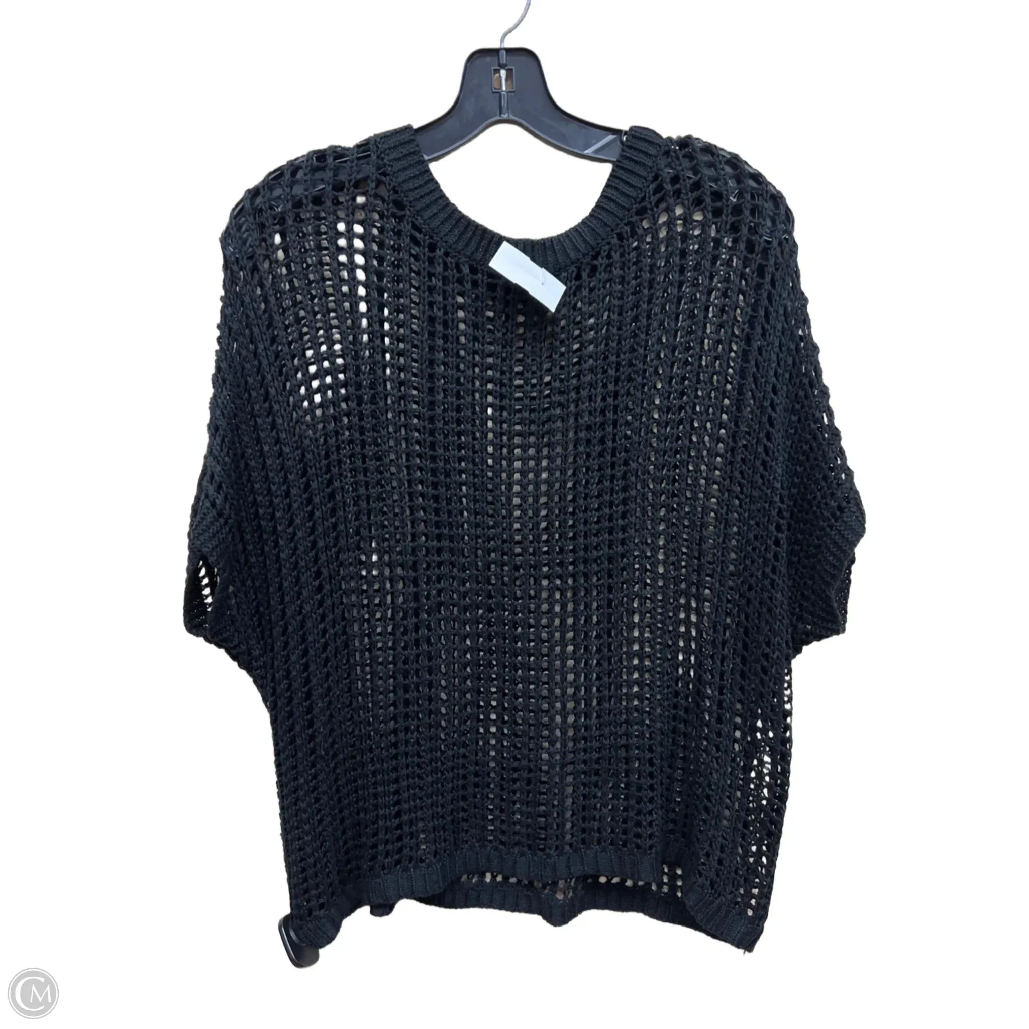 Top Short Sleeve By Clothes Mentor In Black, Size: Osfm