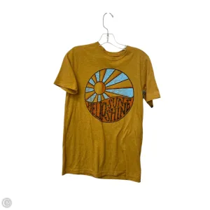 Top Short Sleeve By Clothes Mentor In Yellow, Size: S