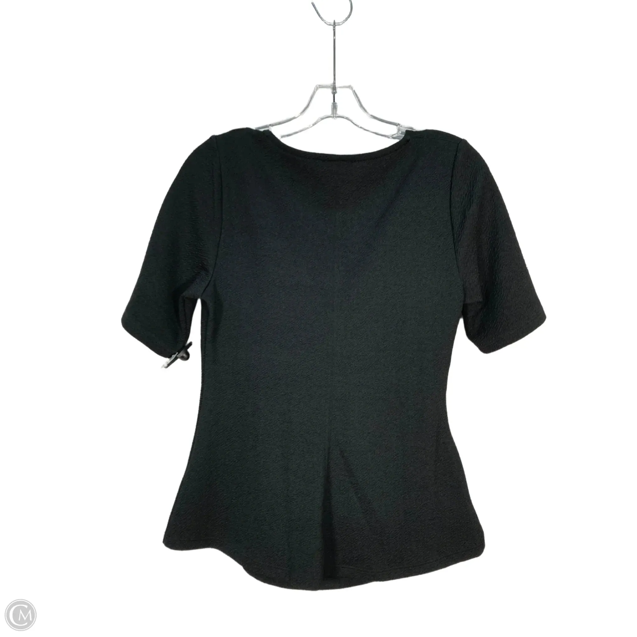 Top Short Sleeve By Deletta In Black, Size: M