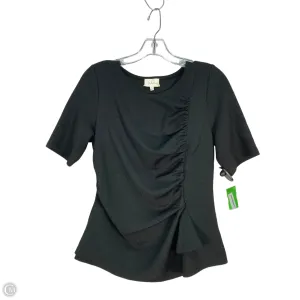 Top Short Sleeve By Deletta In Black, Size: M