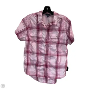 Top Short Sleeve By Eddie Bauer In Peach, Size: M