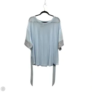 Top Short Sleeve By Entro In Blue, Size: L