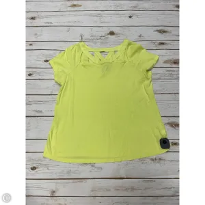 Top Short Sleeve By Lane Bryant In Yellow, Size: L