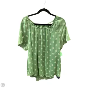 Top Short Sleeve By Lc Lauren Conrad In Green, Size: Xl