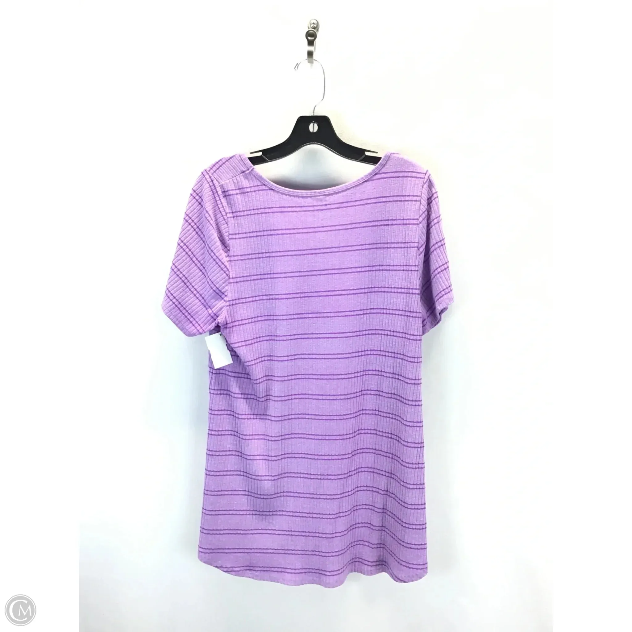 Top Short Sleeve By Lularoe In Purple, Size: Xl