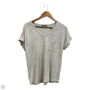 Top Short Sleeve By Pink Clover In Grey, Size: L