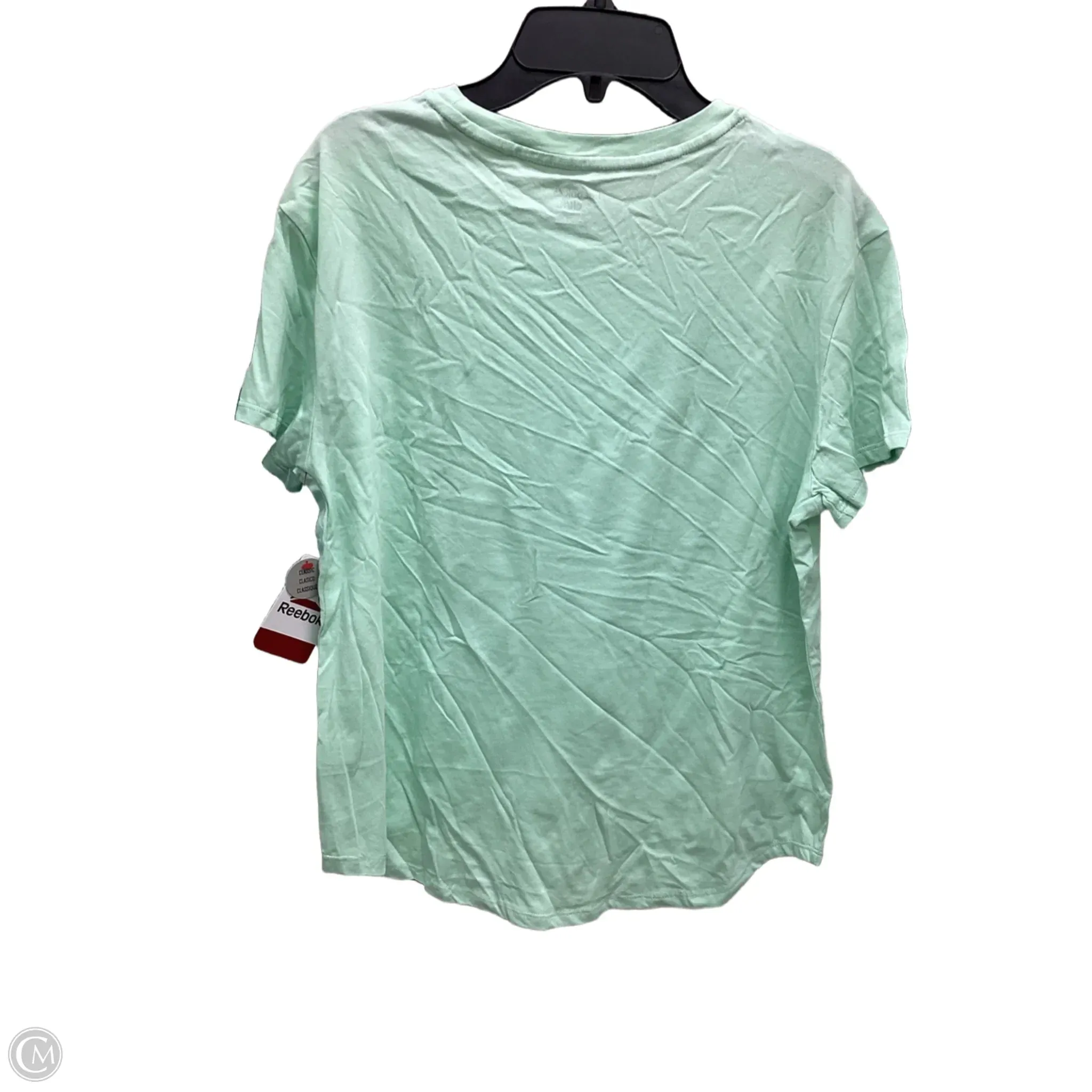 Top Short Sleeve By Reebok In Green, Size: S