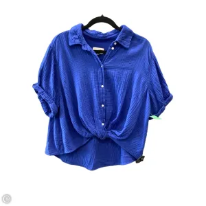 Top Short Sleeve By Universal Thread In Blue, Size: M