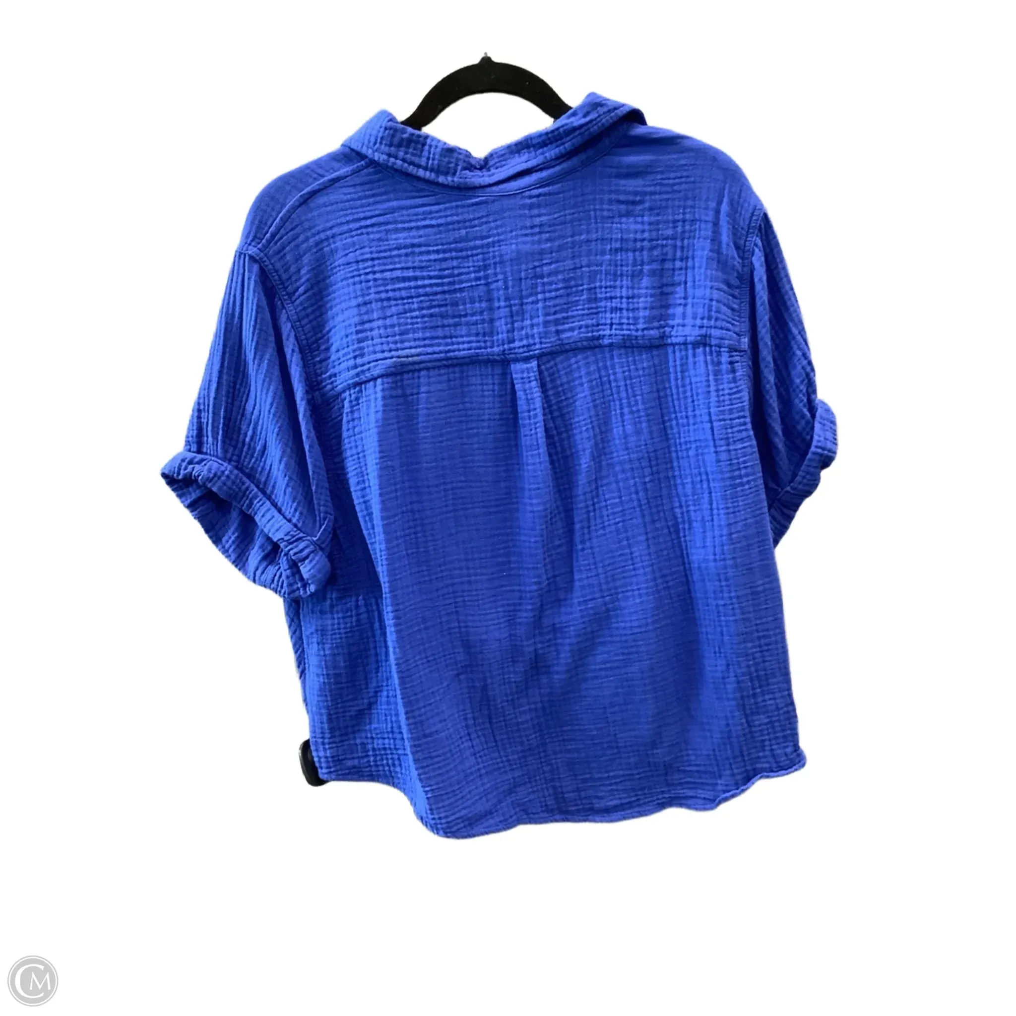 Top Short Sleeve By Universal Thread In Blue, Size: M
