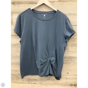 Top Short Sleeve By Vanilla Star In Blue, Size: 1x