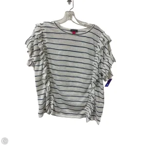 Top Short Sleeve By Vince Camuto In White, Size: S