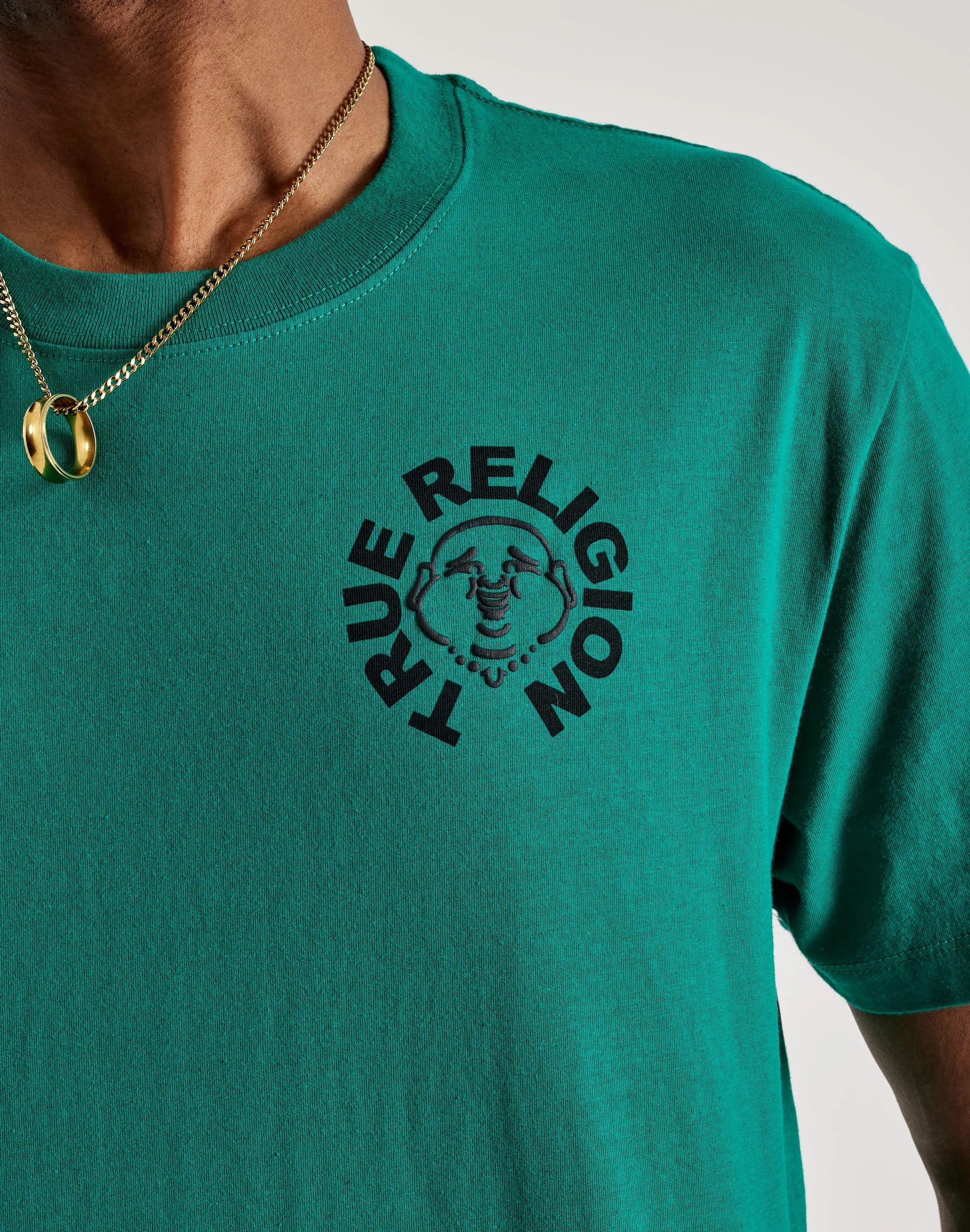 True Religion Buddha Face Tee